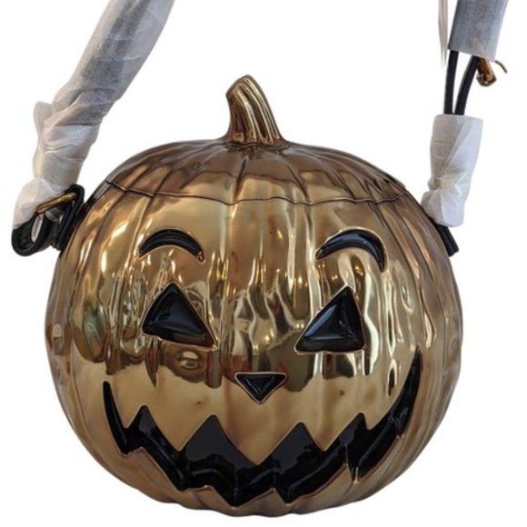 Moschino Handbags - Halloween 🎃 SS20 Moschino Couture JeremyScott Laminated Pumpkin Bronze Handbag